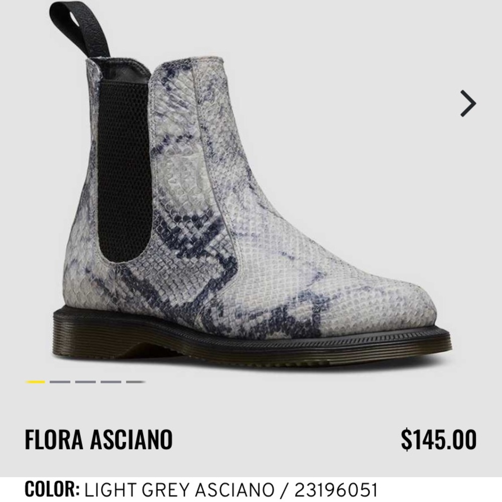 Dr. Martens Flora Asciano Snakeskin Chelsea Boot